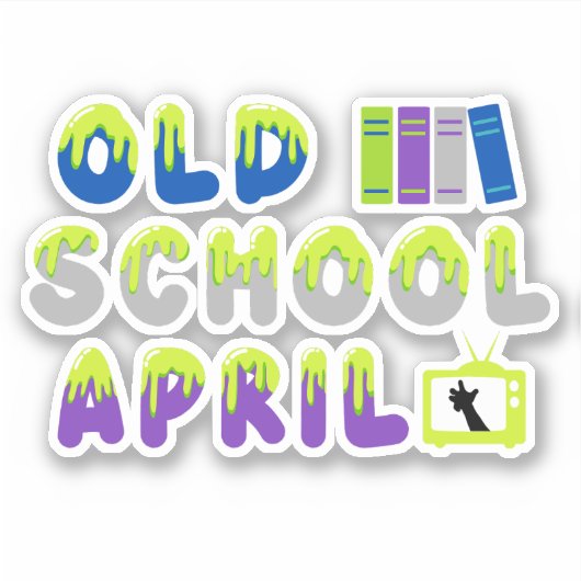 Alte Schule April Sticker (Vorderseite)