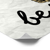 Alte Schule "Be Bright" Poster (Ecke)