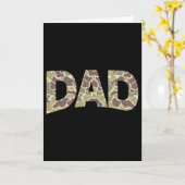 Alte Schule Camo Papa Herren Karte (Gelbe Blume)