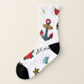 Alte Schule der Tätowierung Socken (Links - Außen)