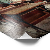 Alte Schule, Einzimmerschule mit Aussicht Fotodruck (Ecke)