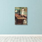 Alte Schule, Einzimmerschule mit Aussicht Leinwanddruck (Insitu (Holzboden))