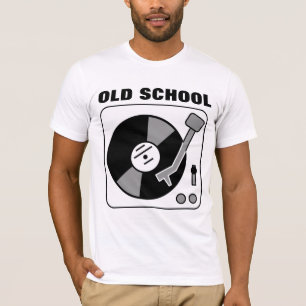 ALTE SCHULE GEBURTSTAG T - Shirt, Turntable Rekord T-Shirt