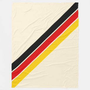 Alte Schule gestreifter 70er 80er Retro Racing Str Fleecedecke