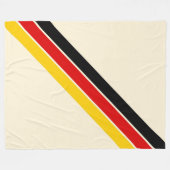 Alte Schule gestreifter 70er 80er Retro Racing Str Fleecedecke (Vorderseite (Horizontal))