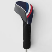 Alte Schule gestreifter 70er 80er Retro Racing Str Golf Headcover (angewinkelt)