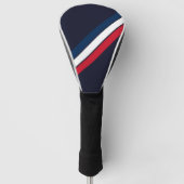 Alte Schule gestreifter 70er 80er Retro Racing Str Golf Headcover (Vorderseite)