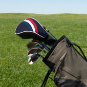 Alte Schule gestreifter 70er 80er Retro Racing Str Golf Headcover (In SItu)