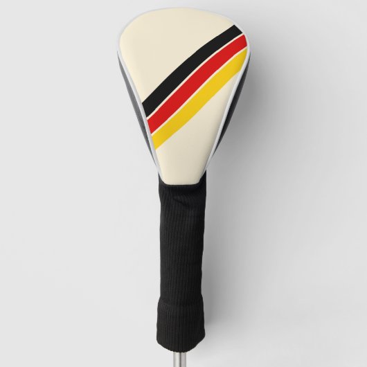Alte Schule gestreifter 70er 80er Retro Racing Str Golf Headcover (Vorderseite)