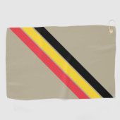 Alte Schule gestreifter 70er 80er Retro Racing Str Golfhandtuch (Horizontal)