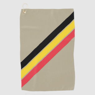 Alte Schule gestreifter 70er 80er Retro Racing Str Golfhandtuch