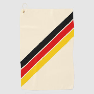 Alte Schule gestreifter 70er 80er Retro Racing Str Golfhandtuch