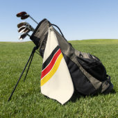 Alte Schule gestreifter 70er 80er Retro Racing Str Golfhandtuch (Gras)