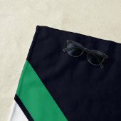 Alte Schule gestreifter 70er 80er Retro Racing Str Strandtuch (Beispiel)