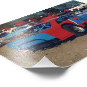 Alte Schule Gregg Racing Fotodruck (Ecke)