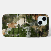 Alte Schule grüne militärische Camouflage getragen Case-Mate iPhone Hülle (Rückseite (Horizontal))