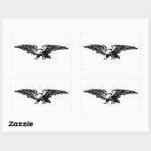 Alte Schule Illustration Bald Eagle Stickers (Blatt)