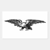 Alte Schule Illustration Bald Eagle Stickers (Vorderseite)