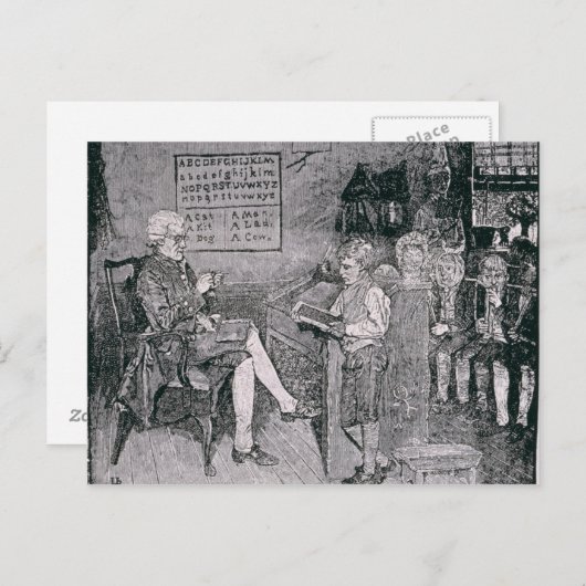 Alte Schule in Pennsylvania Postkarte (Vorne/Hinten)