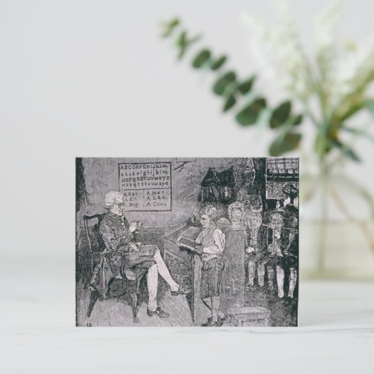 Alte Schule in Pennsylvania Postkarte (Stehend Vorderseite)