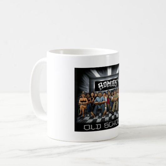 Alte Schule Kaffeetasse (Vorderseite Links)