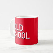 ALTE SCHULE KAFFEETASSE (Vorderseite Links)
