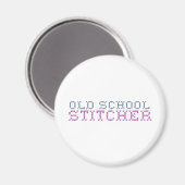 Alte Schule Kreuzstich Magnet (Vorderseite/Rückseite)