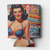 Alte Schule Mädchen der 50er Jahre Dosenkühler (Rückseite)