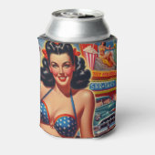 Alte Schule Mädchen der 50er Jahre Dosenkühler (Kanne Rückseite)