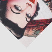 Alte Schule Niedlich Tattoo Button-up Seidenpapier (Ausschnitt)