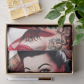 Alte Schule Niedlich Tattoo Button-up Seidenpapier (Geschenk)