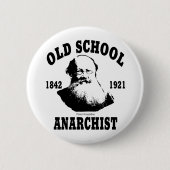 Alte Schule -- Peter Kropotkin Button (Vorderseite)