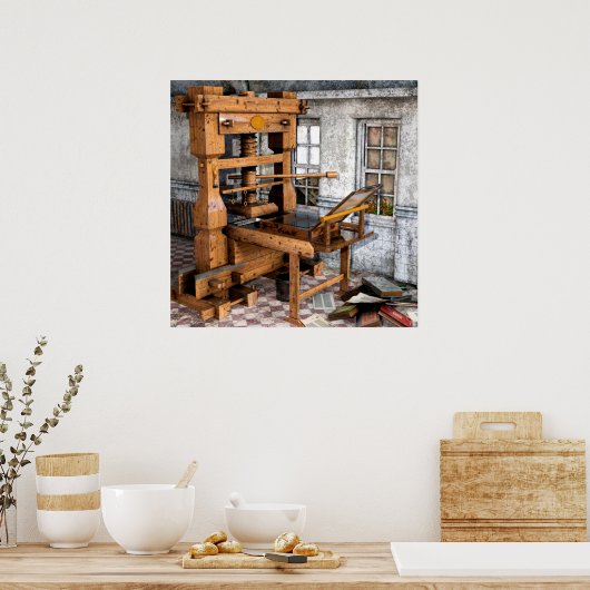 Alte Schule Poster (Küche)