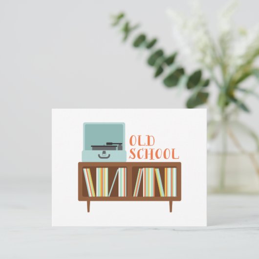 Alte Schule Postkarte (Stehend Vorderseite)