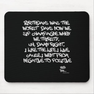 Alte Schule Rap Hip Hop Merch Juicy positives Zita Mousepad