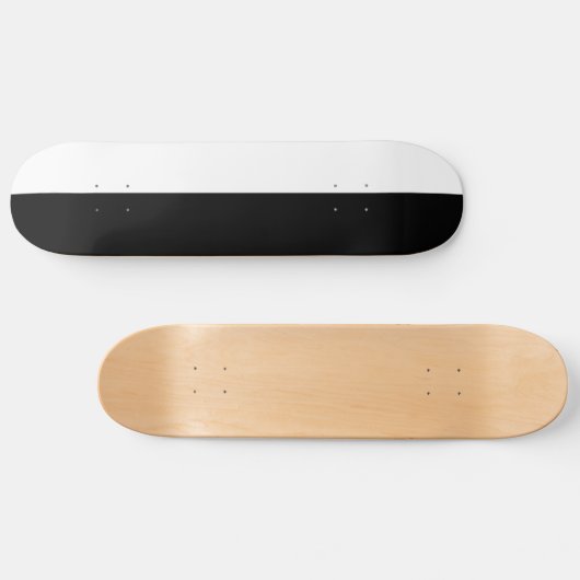 ALTE SCHULE - SCHWARZ UND WEISSDECK SKATEBOARD (Horizontal)