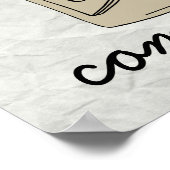 Alte Schule "Sei engagiert" Poster (Ecke)