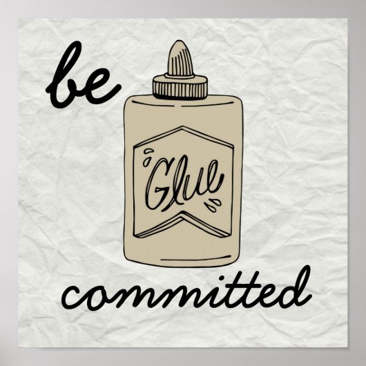 Alte Schule "Sei engagiert" Poster (Vorne)