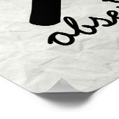 Alte Schule "Seien Sie wachsam" Poster (Ecke)