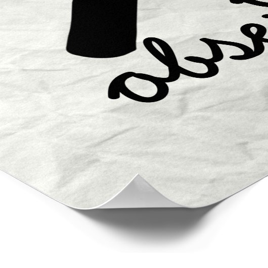 Alte Schule "Seien Sie wachsam" Poster (Ecke)