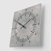 Alte Schule simulierter Beton Quadratische Wanduhr (Winkel)
