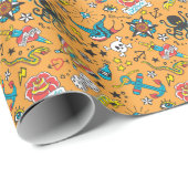 Alte Schule Tattoo: Niedlich nahtlos Geschenkpapier (Rolleneckpunkt)