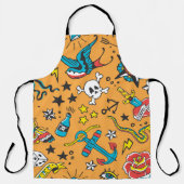 Alte Schule Tattoo: Niedlich nahtlos Schürze (Vorderseite)