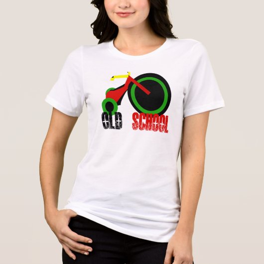 Alte Schule Tri-Blend Shirt (Vorderseite)