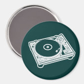 Alte Schule Wachs / Turntable Magnet (Vorderseite/Rückseite)