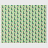 Alte Schule Weihnachtsbaum Sprüche Geschenkpapier (Flach)