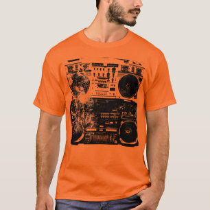 Alte SchuleBoombox Krawatten-Shirt T-Shirt