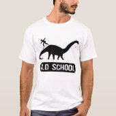 Alte SchuledinoSkateboarding T-Shirt (Vorderseite)