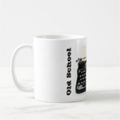 Alte Schuleschreibmaschinen-Tasse Kaffeetasse (Links)