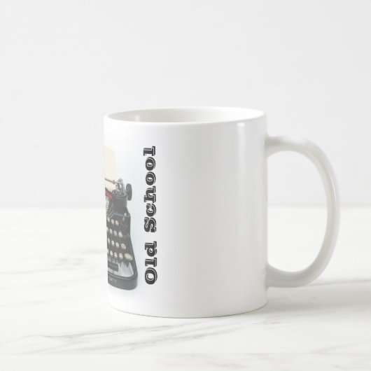 Alte Schuleschreibmaschinen-Tasse Kaffeetasse (Rechts)